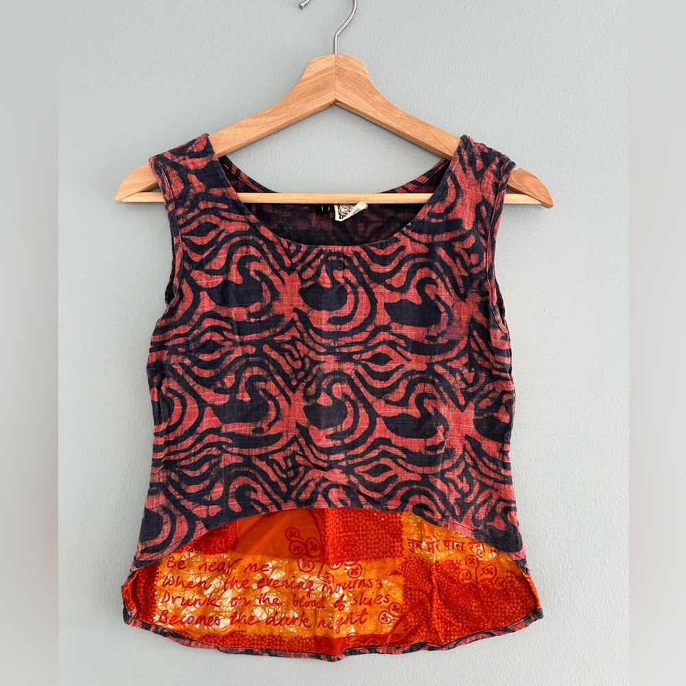 OOAK Indian Crop Top
